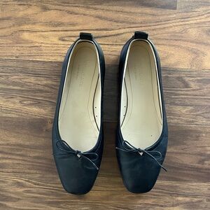 Everlane Black Leather Flats